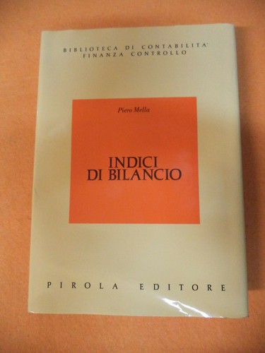 Book libro indici - indici, bilancio